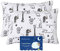 Kinder Kissenbezug 40 x 60 cm, Baby Kleinkind Kissen Kissenbezüge für Kinderwagen, 2er-Pack Bio Baumwolle Kopfkissenbezug mit Umschlagverschluss, Weiß Waldtiere