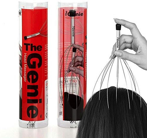The Genie Metal Scalp Massager Tool Handheld Head Scratchers for Head Neck Scalp Stress Relief Release Relax Relieve Head Pressure Stainless Steel