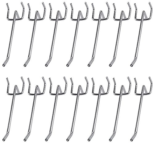 40 Pcs Crochet Panneau Perforé,Assortiment Panneaux Perforés,Porte Crochets Panneaux Perforés,Crochet Mural Perforé,Utilisé Pour L'Affichage Des Étagères Des Supermarchés Et Les Outils De Tri