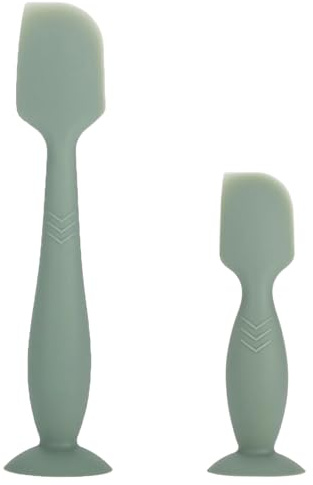 ROXANEPIG 2 Pack Baby Diaper Cream Spatula - Diaper Rash Cream Applicator for Butt Paste - Diaper Cream Brush for Newborns (Green)