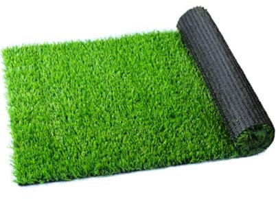 Erba Sintetica 10mm – Tappeto Prato Artificiale in Rotolo 1m x 25m – Erba Finta da Esterno per Giardino, Balcone, Terrazzo – Resistente UV e Drenante