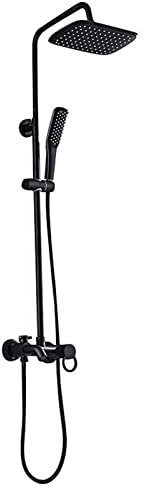 GYEQXKT Soffione Doccia a Pioggia ad Alta Pressione, Combinazione Doccia Portatile con Braccio di Estensione Regolabile in Altezza/angolazione, Doccia da Bagno ad Alto Flusso per vasche, p