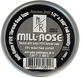 Stainless PTFE Thread Seal Tape, 1/2 X 260IN, Rolls