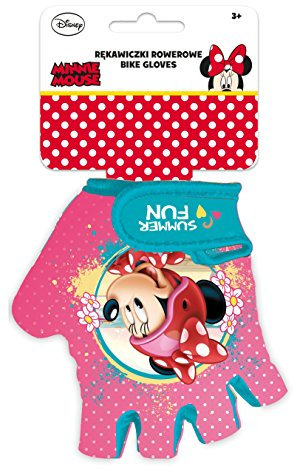 Disney Mädchen Minnie Mouse Fahrradhandschuhe, Mehrfarbig, S
