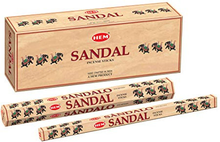 HEM Sandal Räucherstäbchen, 6 Stück, 120 Stück, 301 g