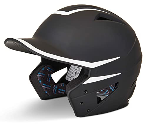 CHAMPRO HX Legend Plus Performance Baseball Batting Helmet with Removeable Jaw Guard in Two-Tone Color Matte Finish