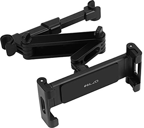 ELZO Car Headrest Mount, 360° Adjustable Car Backseat Mount, Headrest Tablet Mount for kids, adults, Universal Tablets holder for 5.5 - 12.9 iPad, Samsung, Switch, Kindle, Cellphone