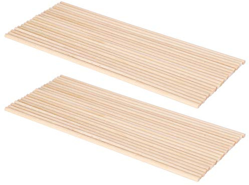 ZJchao Creative Hobby träpinne, 40 delar runda träpinnar, professionella klockreparationstillbehör för urmakare, träpinne, bambu träpinnar - långa bambu pinnar