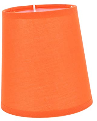 BESTonZON Pantalla De Lámpara De Araña De Tela Duradera Decoración Del Hogar Color Naranja 10x13x13 Cm Accesorio De Lámpara Colgante Instalación Sencilla