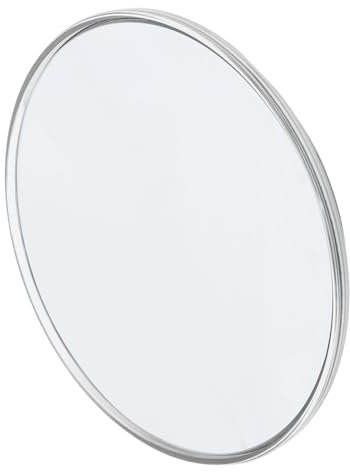 Specchio Ingranditore 30X, Specchio Rotondo da 6 Pollici con 3 Ventose di Montaggio, Portatile Leggero per Trucco, Rifinitura Sopracciglia e Viaggi (SILVER)