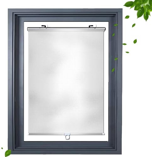 50x125cm Persiana Enrollable con Ventosa Estor Enrollable Opaca