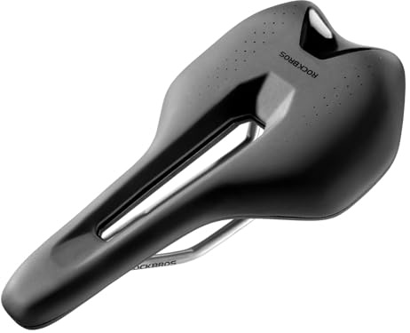 ROCKBROS Bike Seat, Comfortable Bike Saddle, Soft Waterproof Bicycle Saddles for Men Women, Ergonomic Seat Cushion for Exercise Bike, Mtb, Gravel, Road Bike and Ebike