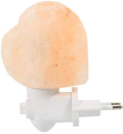 jojofuny Lampe De Sel Cristal D'himalaya De Cœur Certifiée, Lampe Led D'ambiance Décorative, Petite Veilleuse Atmosphérique Pour Chambre, Ensemble, Alimentation Ac220
