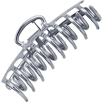 BIUDECO Clip De Cabeza Plana De Metal Grandes Pinzas Cabello Forma De Garra Accesorio De Moda Para Mujer Para Fijar El Cabello La Parte Trasera