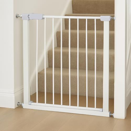 Safety Stair Gate for Baby Child Pets Dog Gate Safe and Secure Pressure No Screws Fit | One-Hand Operation | For Your Little One | Size Of Door Way - 86-93 cm