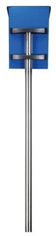 Perel Publicar para buzón, acero inoxidable, con equipo de fijación, plata, altura de 150 cm