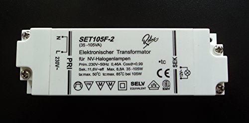 Rolux/Self SET105F-2 (SET105F2) Halogen Trafo Transformator 35-105 Watt dimmbar