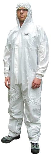 Scan Chemical Splash Resistant Disposable Coverall White Type 5/6 XXL