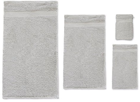 Cotonea Bio-Baumwolle Handtücher mondstein Waschhandschuh 16x21 cm