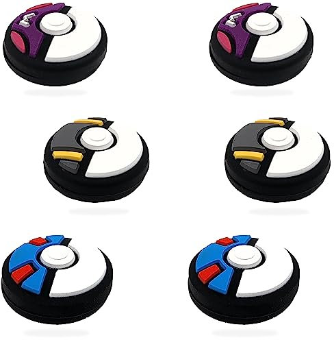 MatoSan® 6X Joystick Kappen Kompatibel mit Switch & Steam Deck – Silikon Thumbstick Aufsätze für besseren Grip – Switch OLED & Lite Zubehör – Daumenkappen für präzisere Steuerung