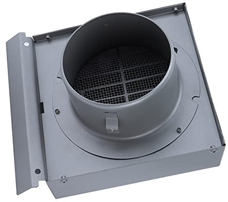 Avgashuvslock, Starkt och Hållbart Väggventilkåpa med Vattenstyrplatta för inomhus- och Utomhusventilation för Spiskåpans Luftutlopp (100 mm rördiameter)