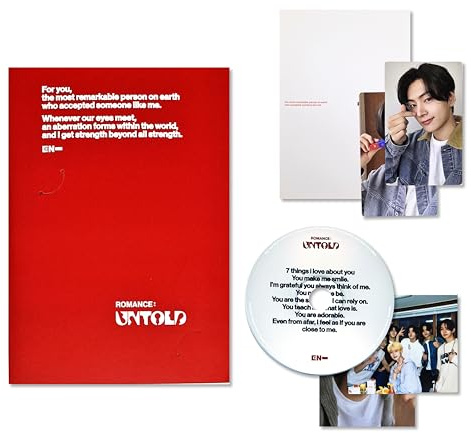 ENHYPEN - 2nd full album [ROMANCE : UNTOLD] (ENGENE Ver. - RANDOM) Photo Book + Photo Card + CD-R + 2 Pin Badges + 4 Extra Photocards
