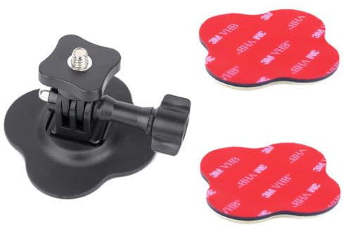 YEHOLDING Kit Soporte Adhesivo Flexible para Insta360 X5, X4, X3, X2, Ace Pro, Ace, Montaje en Soporte Casco Compatible con GoPro Hero, SJCAM, cámara panorámica