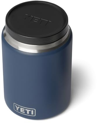 YETI Rambler Food Jar, Vacuum Insulated Stainless Steel Container with Leakproof MagVent Lid, Navy, 24 oz