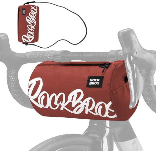 ROCKBROS Lenkertasche Rennrad, Fahrrad Lenkertasche Klein mit Schultergurt für MTB, Gravel, Scooter, Ebike, Verfügbare Kapazitäten 2L und 3,6L mit 100% Polyester