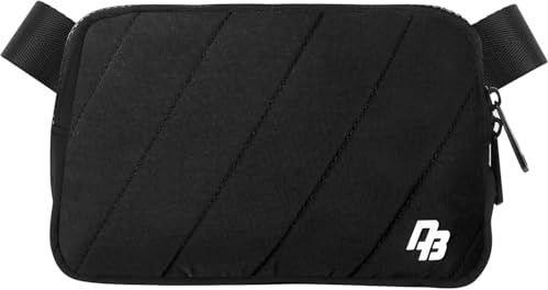 DOBALY Bauchtasche für Herren und Damen,1 Liter Gürteltasche, Sport Hüfttasche, Laufen Hüfttasche für Fitness, Wandern und Reisen, Schwarz (EU1002)