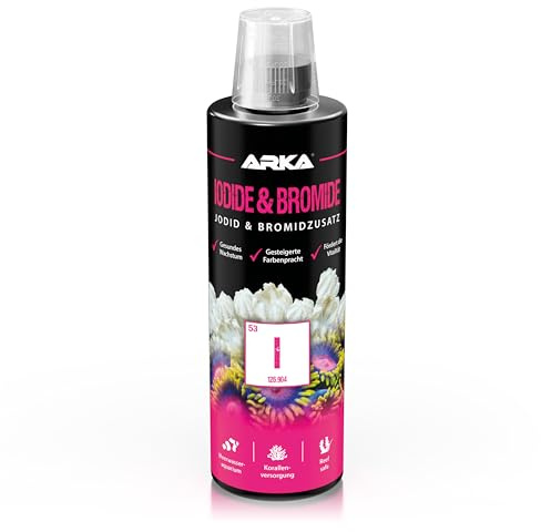 MICROBE-LIFT Iodid och bromid – jod och bromidtillsats i premiumkvalitet för varje havsvattenakvarium, mycket dryg, 473 ml