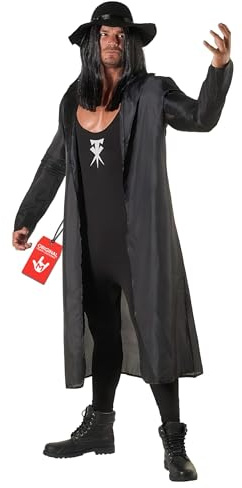 Morph Klassik WWE Undertaker Kostüm für Herren, Perfekt für Cosplay und Karneval, Offiziell Lizenziert, XL