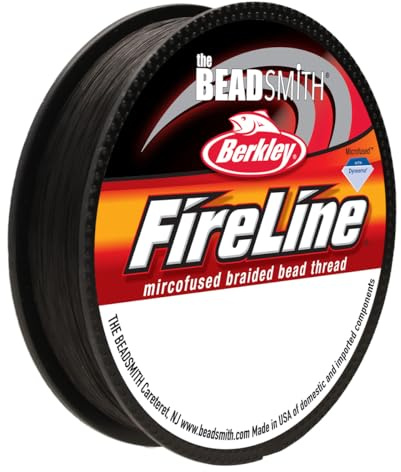 Beadsmith 8Lb Burkley Fireline Braided Bead Thread .007 .17Mm Smoke Grey