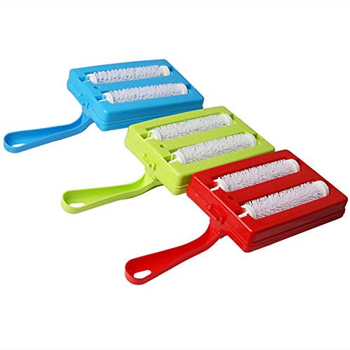 Teppich-Schmutzbürste, Hand-Doppel-Rollenbürstenköpfe – Teppich-Tischkehrer, Krümelbürste, Reiniger – Doppelrollen-Typ-Sammlerrollen-Werkzeug