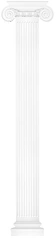 HEXIM Pilaster ca. 250 x 30 mm – väggreliefe/stuckaturdekor av hårt skum, urval av skaft, kapitell och bas – Perfect D1505 (komplett set)