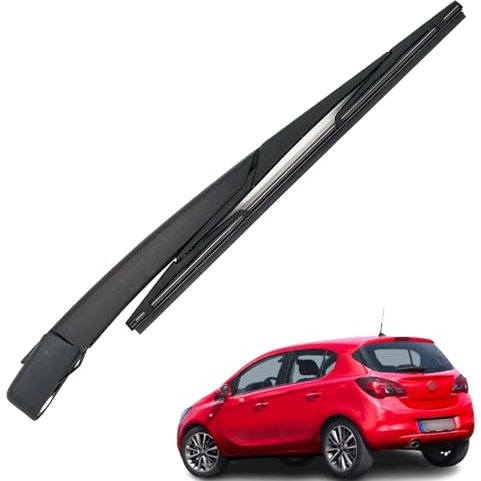 Ruolin Braccio e Spazzola Tergilunotto Posteriore, Braccio Tergicristallo Posteriore e Gomma Tergicristallo Compatibile con Opel Astra H 2004–2010, Compatibile con Opel Corsa E 2014-2019