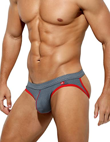 Casey Kevin Jockstrap Herrunderkläder Stringtrosa Herr Trosor Stringtrosa Stringtrosa Manlig Suspension Andningsaktiv Sport, R4-grå, L