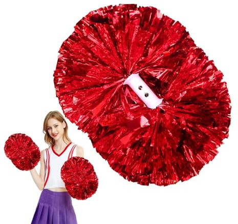 JINGAN Cheerleading-Ball, Cheerleader-Pompons | Erwachsene Cheerleading Poms - Ergonomische Cheerleading-Pom-Poms mit Griff, für -Sportarten, Tanz-Jubel