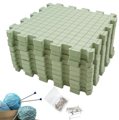 Tapete Para Tabla De Tejer Con Bloqueo: Tapete De Bloqueo Entrelazado, Superficie Para Manualidades De Punto Y Ganchillo, Bloqueo Profesional Flexible Para Superficies De Tejer Y Manualidades, Suétere