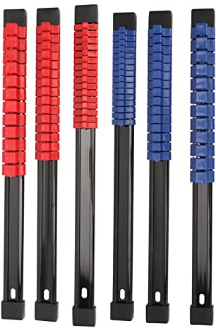 Ausla Socket Organizer Holder, Tungt ABS Sockelfästen Skena Hållare med 1/2, 3/8 och 1/4 Tum Drive för Verktygslåda Låda Skåp (6 st)