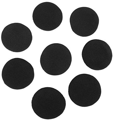 Phyachelo 4 pares de almohadillas de espuma para auriculares de 60 mm, color negro