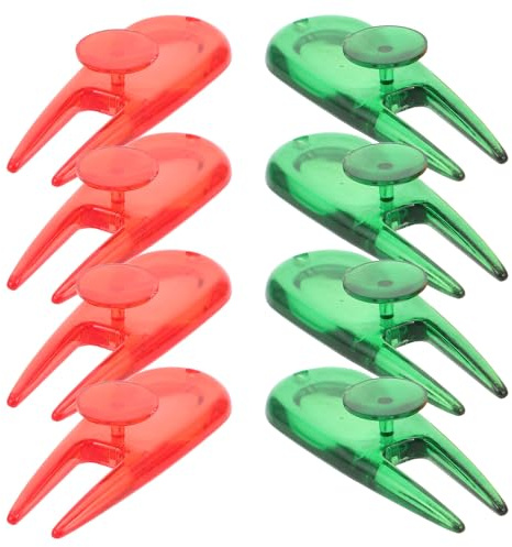 Parliky Set 8 Pezzi Attrezzi per Zolle da Golf Marcatore Palline Forchetta Compatta per Riparazione Manto Erboso Accessori da Golf Portatili per Manutenzione Putting Green