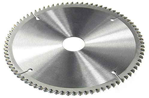 Hoja de sierra circular de carburo, disco de corte de aleación dura para cortar acero, metales no ferrosos, madera y plásticos (185 mm × 30 mm × 80 dientes)