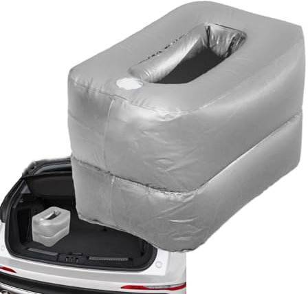 Poupangke Aufblasbare Auto-Luftmatratze, verschleißfeste Auto-Matratze, Rücksitz, auslaufsicher, aufblasbares Kissen, Auto-Fußpolster für Fahren, Reisezubehör