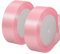 2 Rolle Satinband Rosa, 22m x 2cm Geschenkband Rosa, Polyester Satinband Rosa, Schleifenband Rosa, Weinachten Satinband für Hochzeit Party und Geburtstag Geschenke
