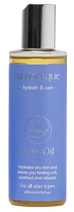 Amonique Hydrate & Care Bath Oil 200ml – Nourishing Blend with Sweet Almond, Rosehip, and Avocado Oils for Softening and Relaxing Bath Experience