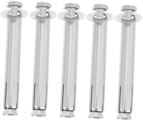 HEALEEP 5piezas Tornillos De Expansión Para Cargas Pesadas y Mampostería Con Anclajes De Tuerca Clavos Para Instalación Rápida y Uso Carreteras y Concreto