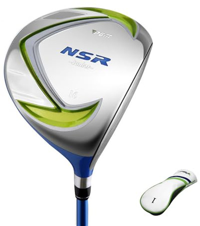 Golf Club Wood 16/26 Degree #1W Golf Driver Right Handed Fairway Wood Golf Hybrid with Headcover for Beginner Children Boys Girls (16 Degree(6-8Y),Green)