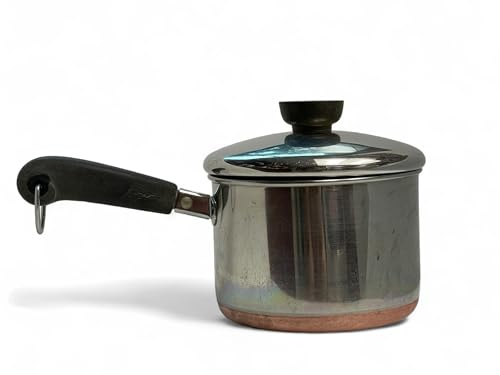 Vintage 1978 Revere Ware Copper Clad Saucepan 1 1/2 Qt. WITH Lid
