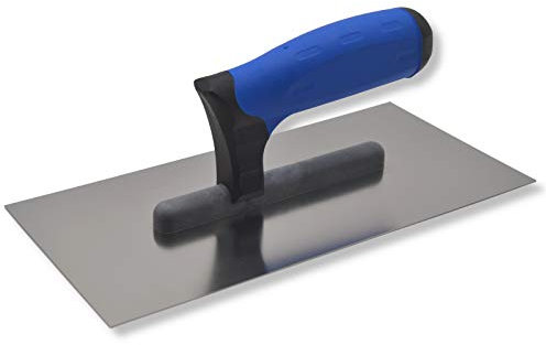 DEWEPRO® Glättekelle 270 x 130 mm - 2-Komponenten-Griff - Glättkelle - Glattkelle - Profi Modell